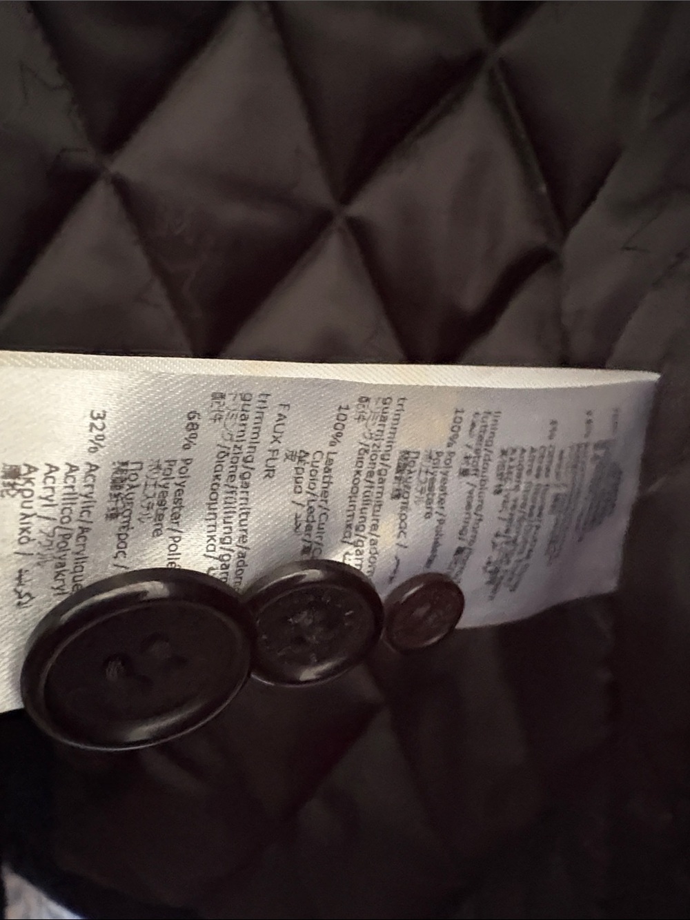 Little Marc Jacobs Navy Pea Coat with Tan Trim and Cream Sherpa Collar - Picture 6 of 7